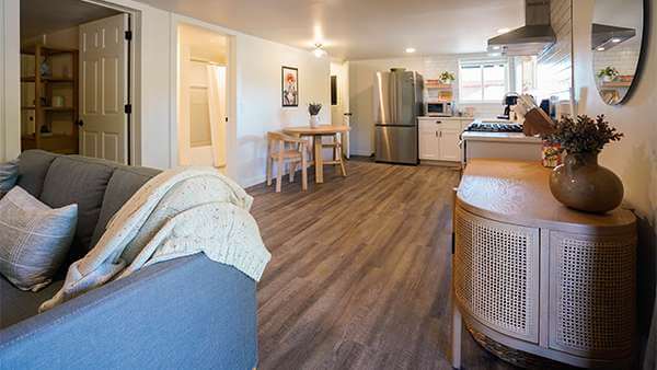 One-bedroom guest suite at Willow Tree Ranch in Klamath Falls, Oregon